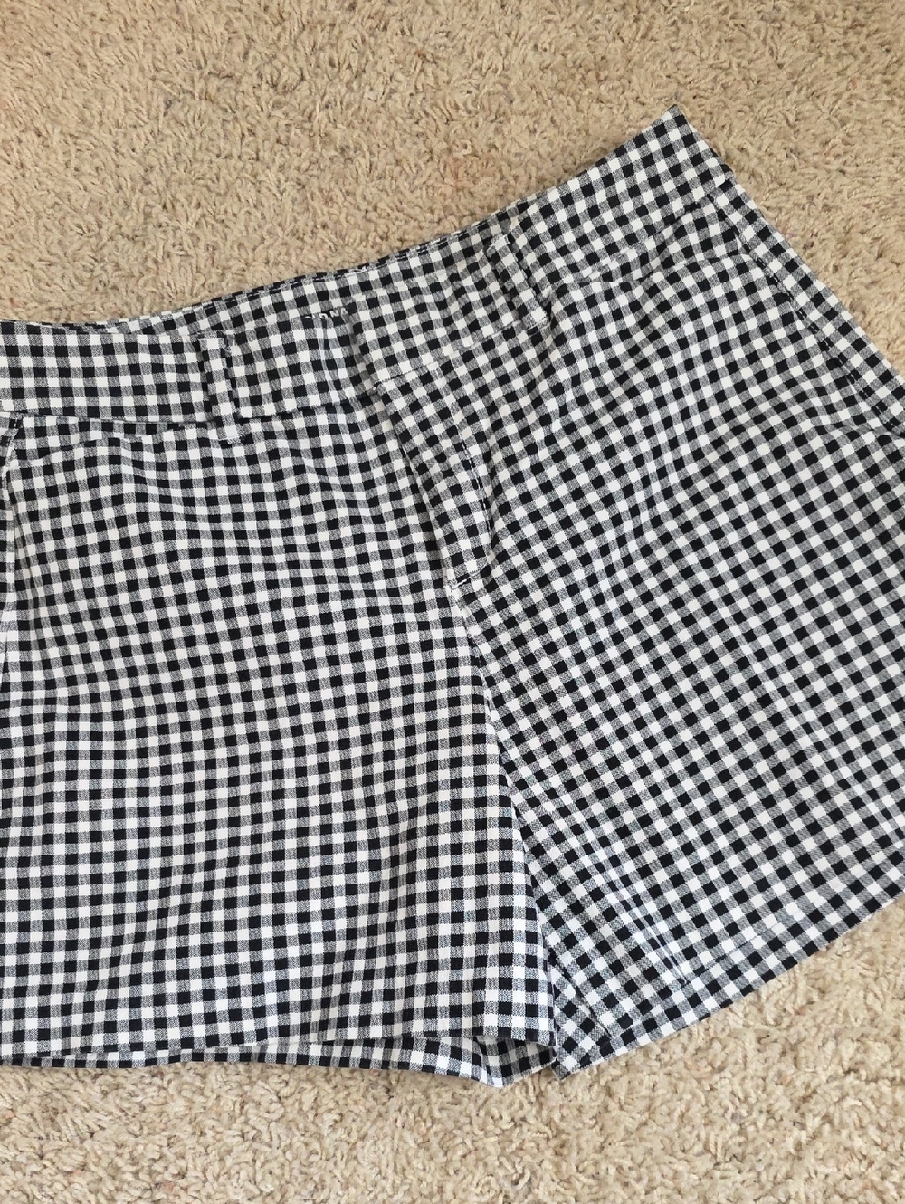 Old Navy Pixie Shorts Black & White Gingham Size 6 - Checkered Shorts